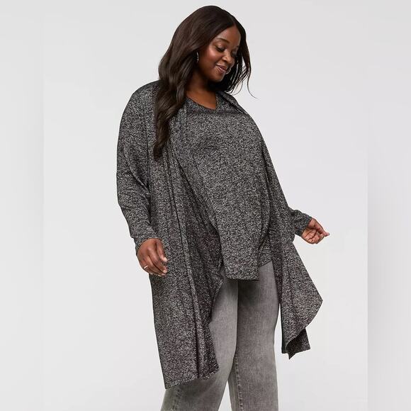 Lane Bryant Sparkle Drapey Open-Front
Overpiece - Picture 1 of 9